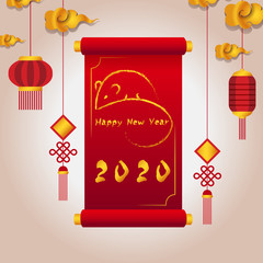 Happy Chinese new year 2020 year of the rat.