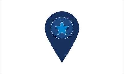 Favorite location icon for maps and navigation