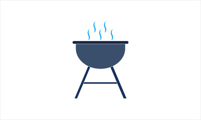  Grill icon symbol design BBQ sign illustration.