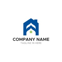 Modern Real Estate Company Logo Design Template