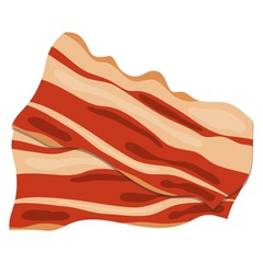Bacon, bacon banner. Vector illustration of bacon.