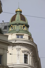 Classic architecture in the old town of Vienna