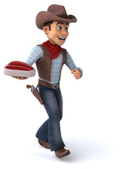 Fun Cowboy - 3D Illustration