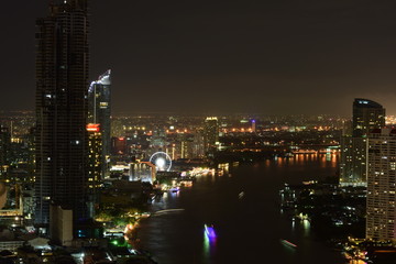 Modern city at night 