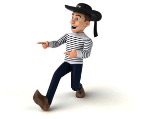 Fun 3d cartoon breton character