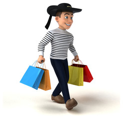 Fun 3d cartoon breton character