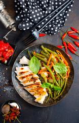 chicken with green beans