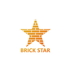 Brick Star Logo Template Design