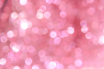 Fototapeta premium White bokeh sparkle glitter abstract patterns on sweet pink background