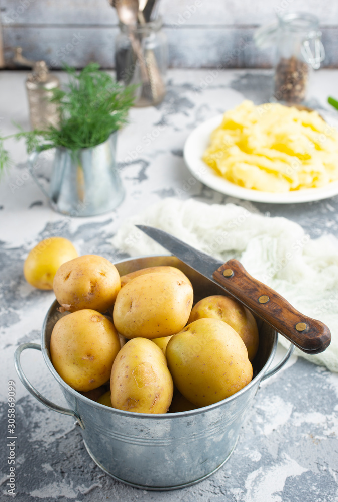 Wall mural potato