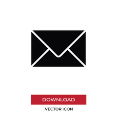 Email vector icon, simple sign for web site and mobile app.