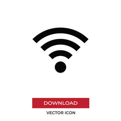Wifi vector icon, simple sign for web site and mobile app.