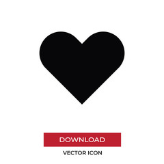 Heart vector icon, simple sign for web site and mobile app.