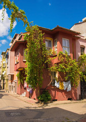 A house in the Balat district of Istanbul, Turkey
