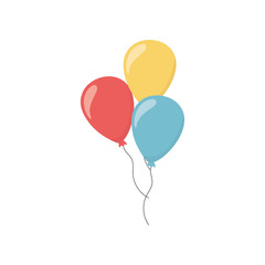 Isolated balloons icon vector design