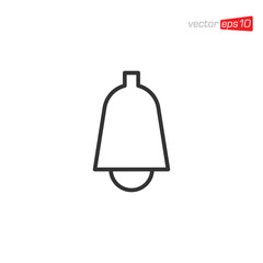 Bell Notification Icon Design Vector