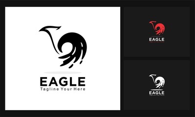 eagle business concept design logo