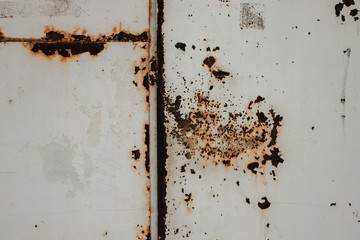 Obraz na płótnie Canvas texture of old metal. rust on metal. old rusty metal sheet