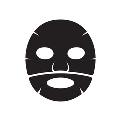 Facial mask flat icon.
