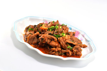 Pork stir-fry with Thai-style dipping sauce