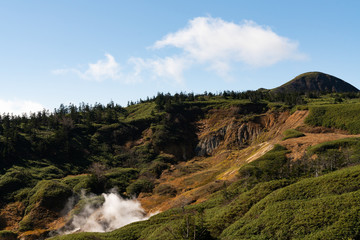 岩手県八幡平市　樹海ラインから見る山の景色
