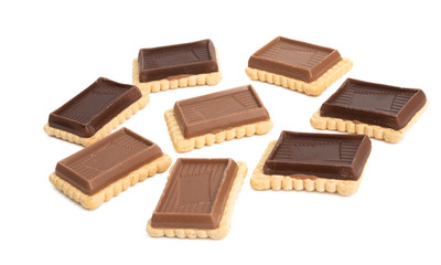 swiss tasty cookies isolated