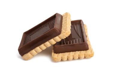 swiss tasty cookies isolated