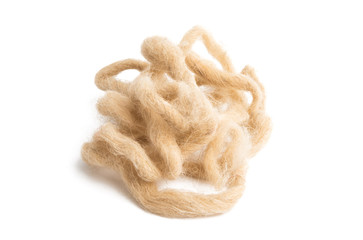 sheep wool yarn isolated