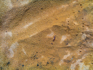 Abstract sand texture. Closeup detailed. Yellow sand texture and background. Natural abstraction