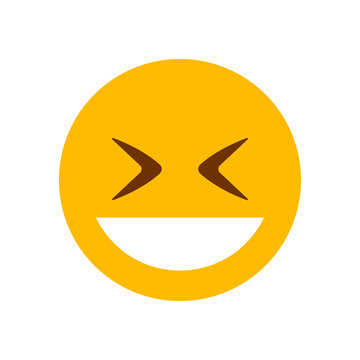 recommend clip art: Laughing emoji face vector