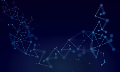 추상적인 가상공간 네트워크 데이터 전송 