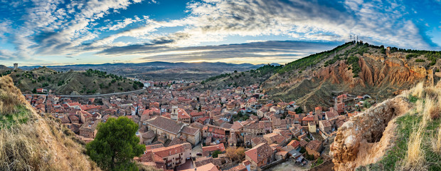 Sunset Over Daroca Antique Village