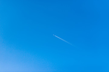 Bright sky overlooking the plane