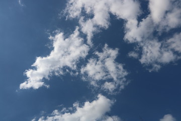 blue sky with clouds