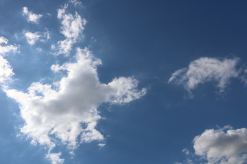 blue sky with clouds