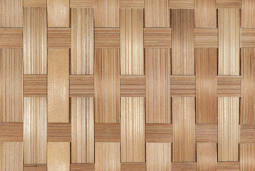 Woven bamboo texture close up