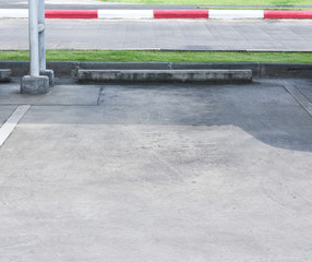 Empty space car park outdoor