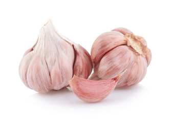 Garlic isolated on white background