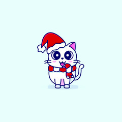cute baby cat christmas