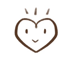 heart made of coffee beans on white background