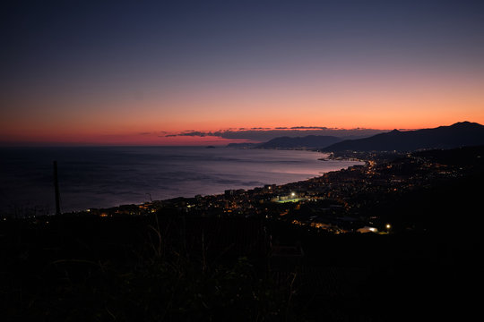 Foto scattata al tramonto a Borgio Verezzi.