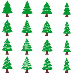 Christmas tree icon vector design symbol