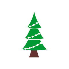 Christmas tree icon vector design symbol