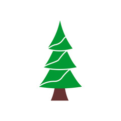 Christmas tree icon vector design symbol