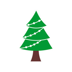 Christmas tree icon vector design symbol