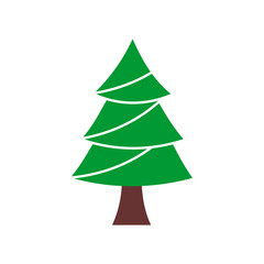 Fototapeta premium Christmas tree icon vector design symbol