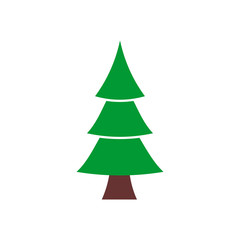 Christmas tree icon vector design symbol
