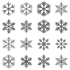 snowflake icon vector design symbol