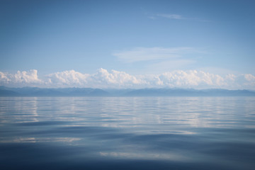 clouds over lake Baikal