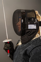 girl fencing coach